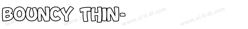 Bouncy Thin字体转换